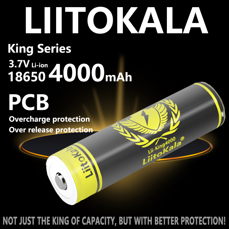 แบตเตอรี่ LiitoKala KING4000-P - Vape Battery 18650 บทวิจารณ์และราคา